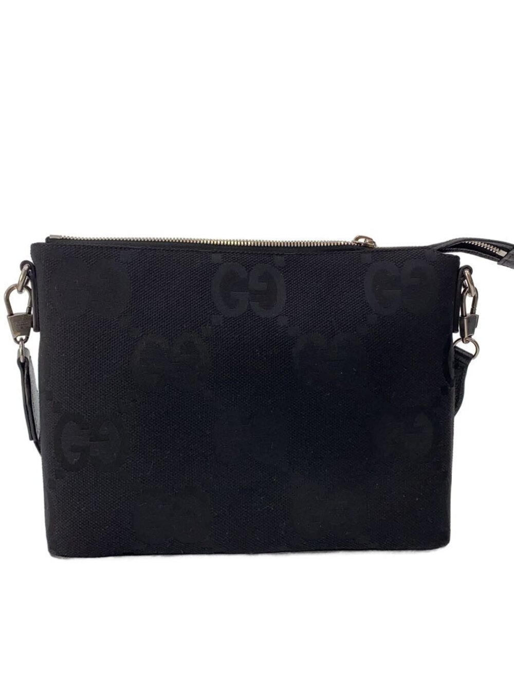 Gucci Shoulder Bag Jumbo GG Canvas Black